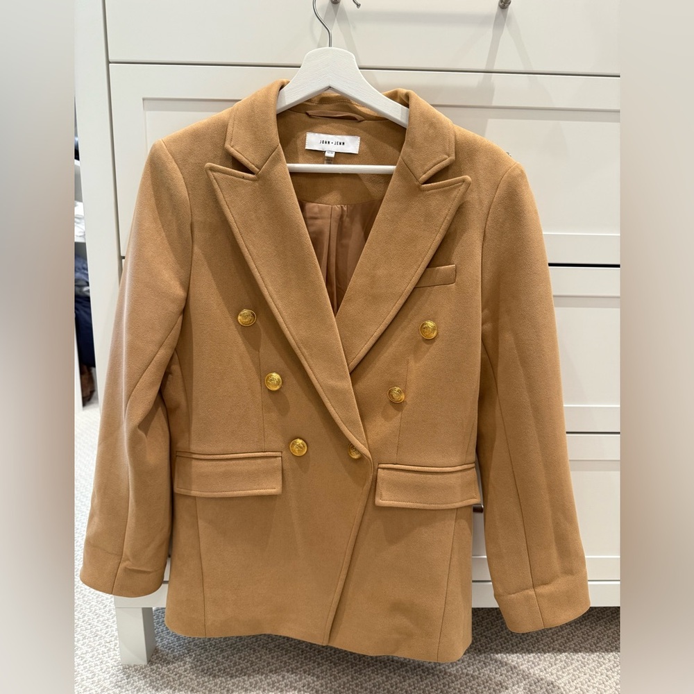 John + Jenn Tan Blazer with Gold Buttons